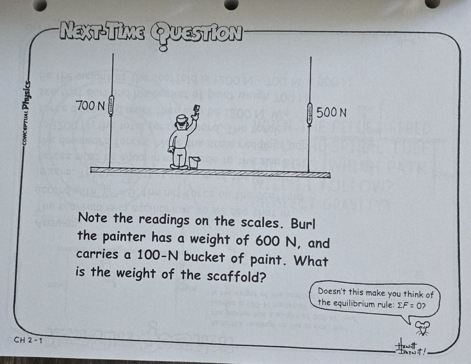 Next-Time Questions Conceptual Physics Instructors Copy