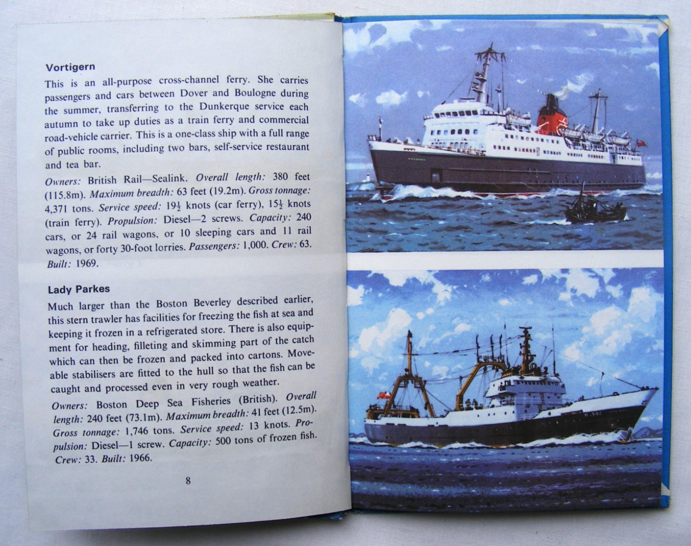 Ladybird Book – Merchant Ships – Recognition 584 -1st Edition- VGC +FREE COVER+