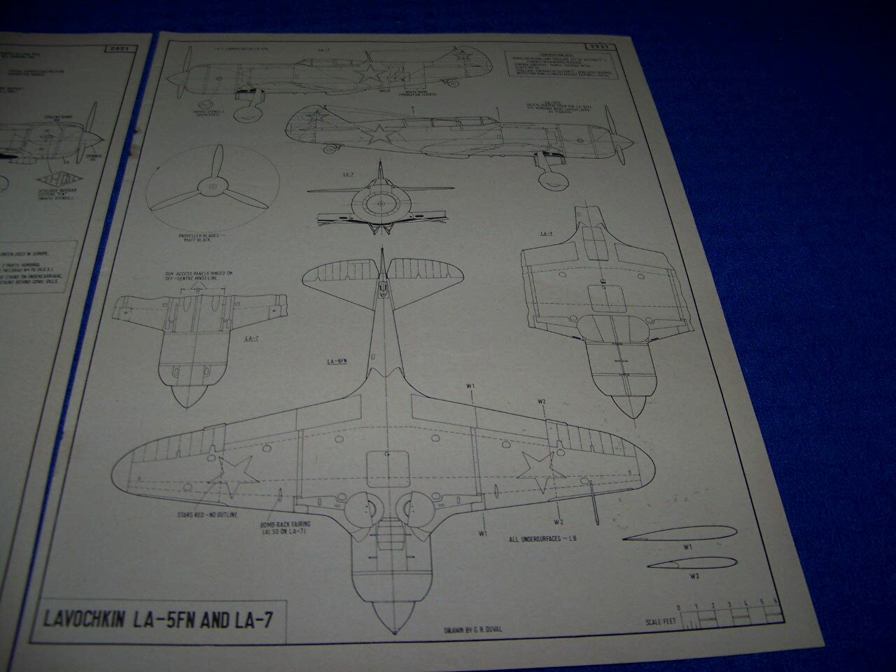 LAVOCHKIN LA-5FN & LA-7..DETAILS/5-VIEWS/HISTORY/CROSS SECTIONS (584DD)