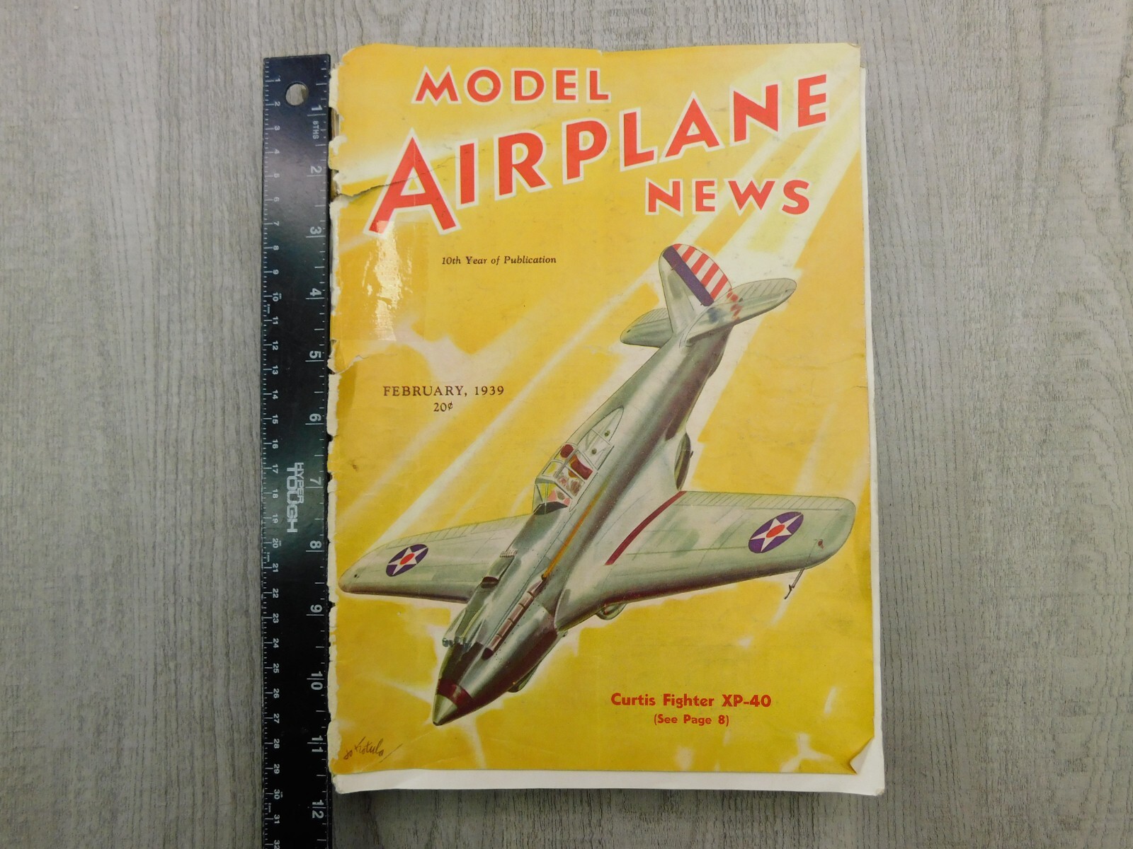 MODEL AIRPLANE NEWS FEB JUN JUL AUG 1939 Planes WII Boeing Vintage Magazine Lot