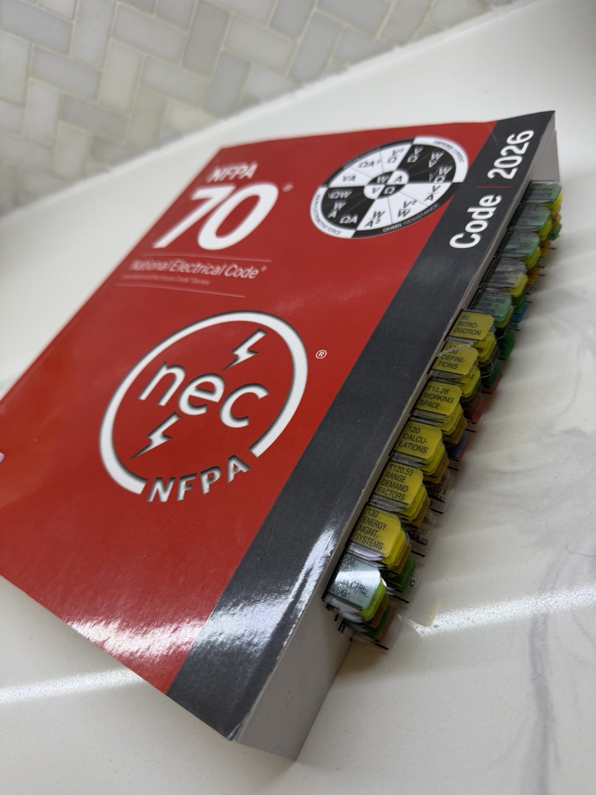 NEC 2026 NFPA 70 INDEX Pre-Tabs. BRAND NEW!BEAUTIFUL.ORGANIZED!