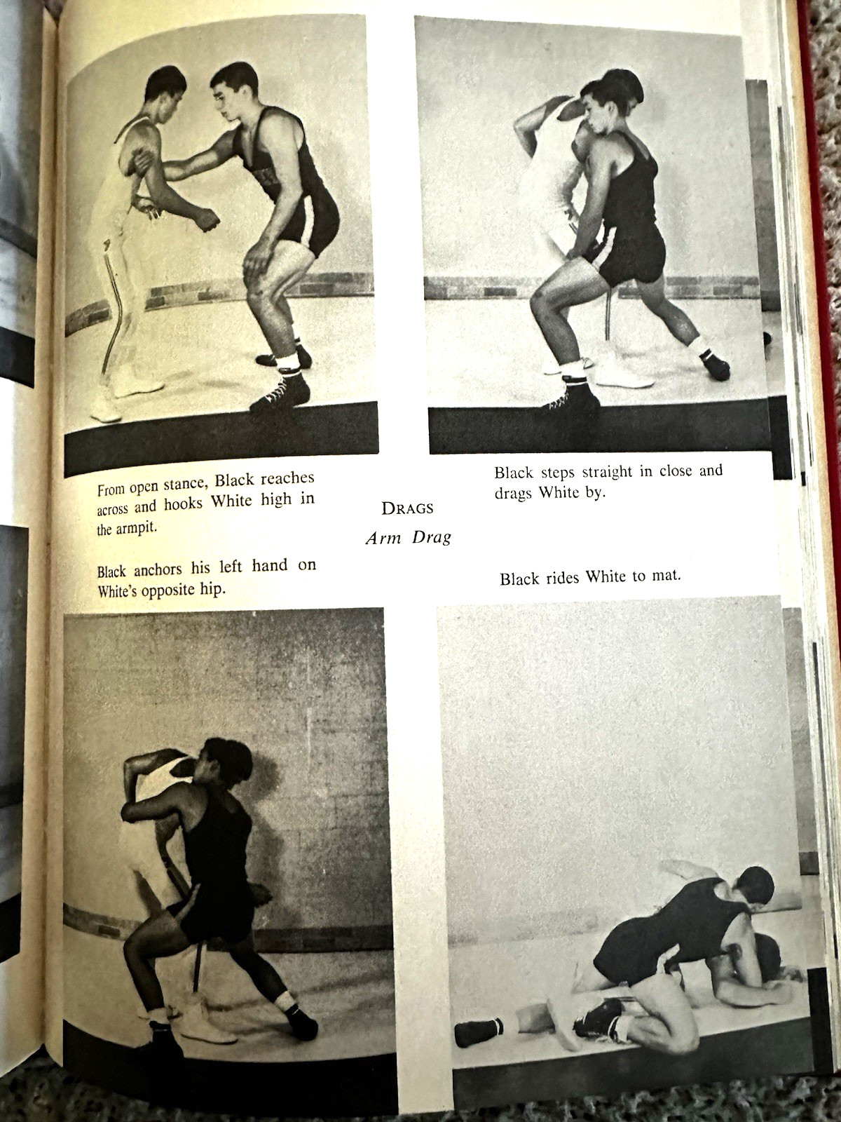 1967 1st Ed., Guide to the Takedown in Wrestling, Brown & Robertson, DJ, Illust.