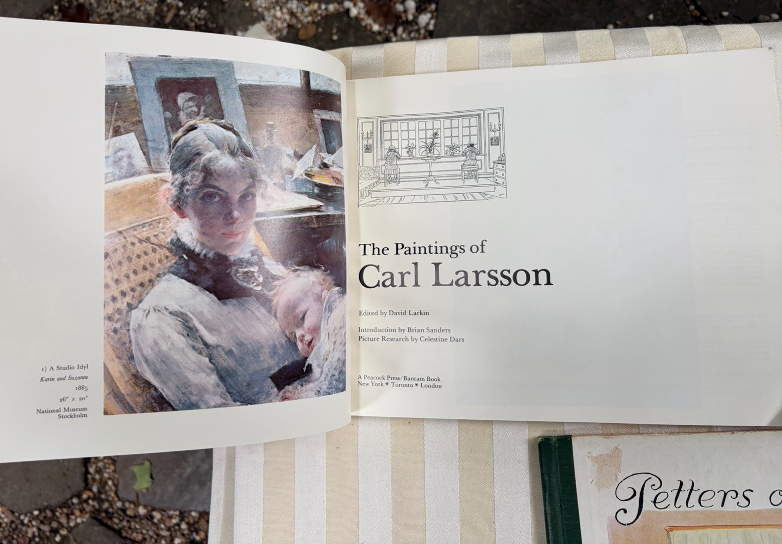 Lot 3 Sweden Books Good Food Cookbook + Carl Larsson Paintings & Petters Vtg