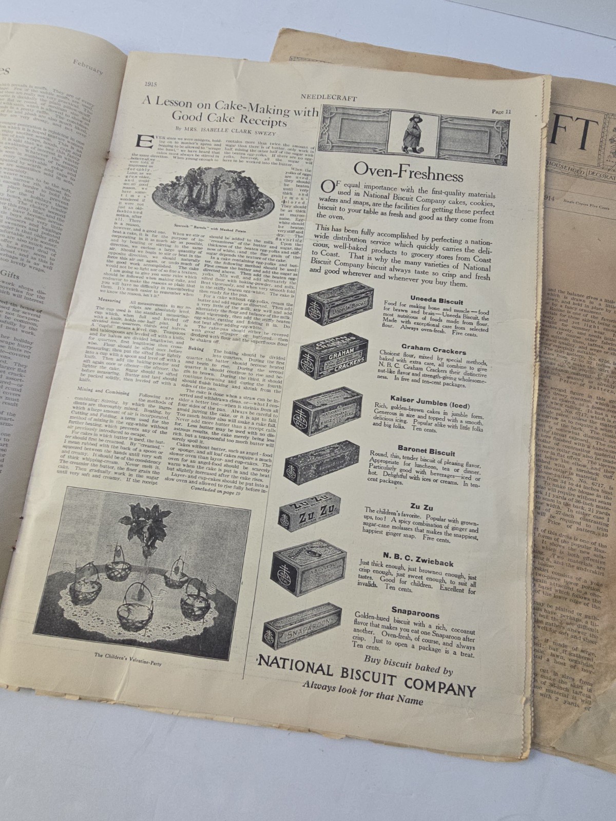 Antique Needlecraft Magazine Lot 1914 1915 Fashion Patterns Ads Home Decor Art