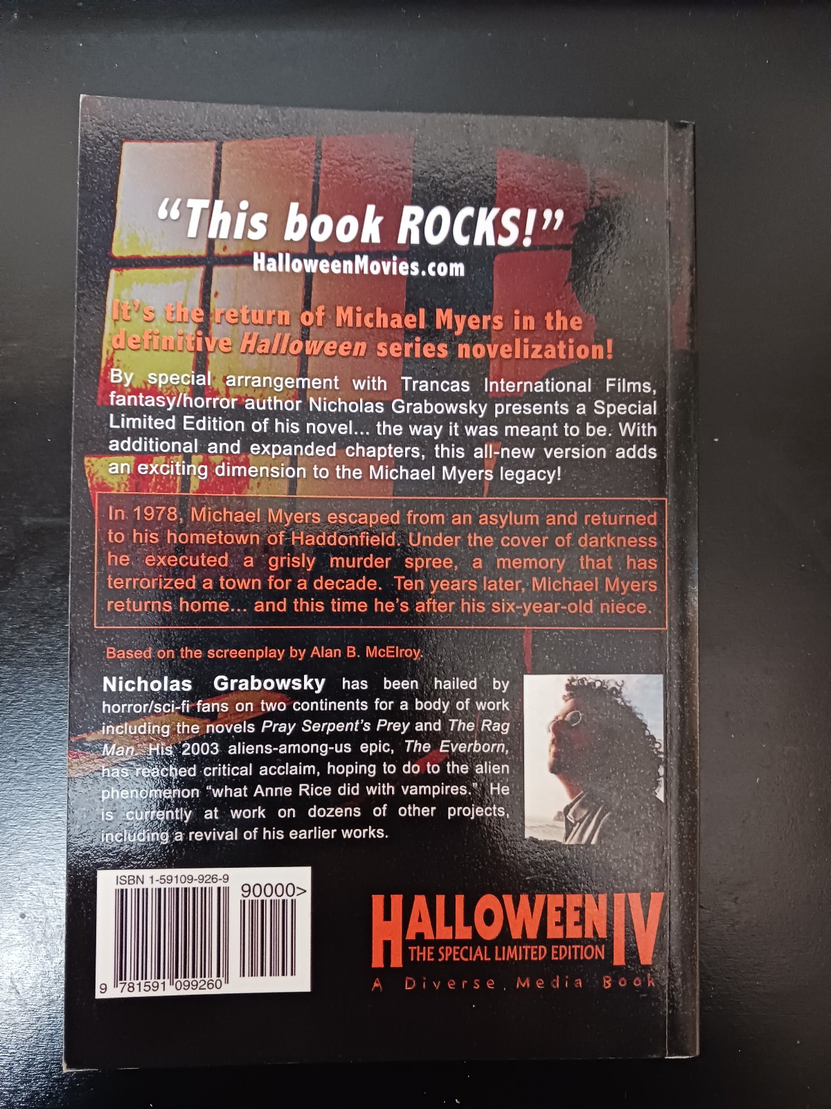 Halloween IV Novelization Special Limited Edition Paperback 2003 Rare