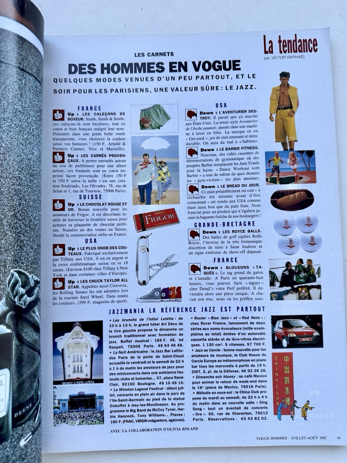 Vogue Hommes No. 151 Jul Aug 1992 Brigitte Bardot Claudia Schiffer Versace