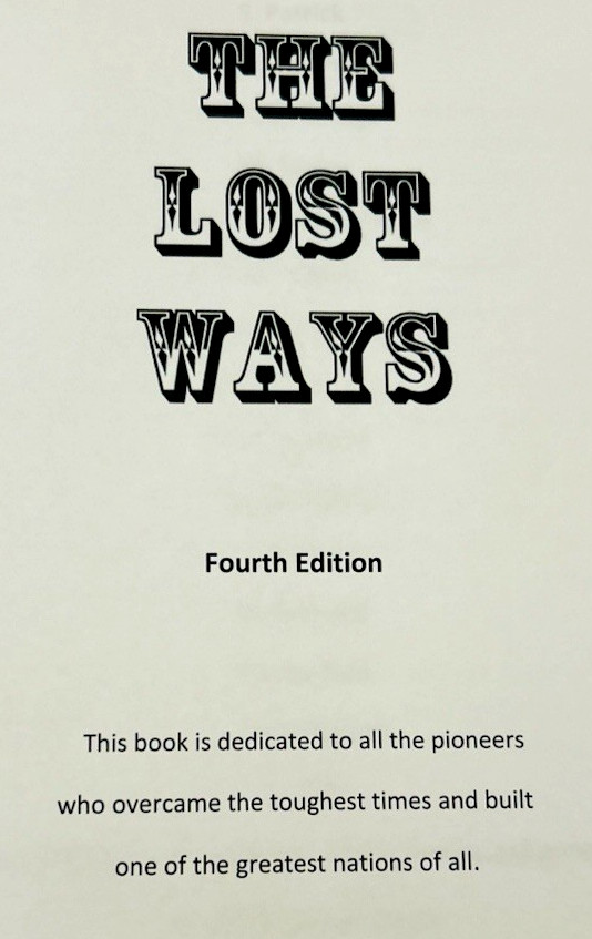 The Lost Ways by Claude Davis 2019 4th Edition Paperback