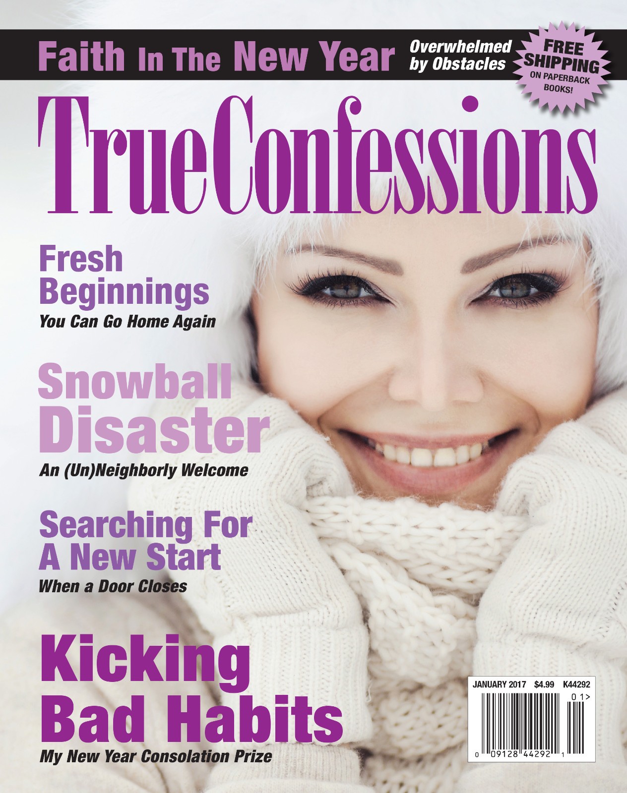 2017 True Confessions Magazines, 7 months, Jan, Feb, Mar, Apr, May, Jun & Jul.