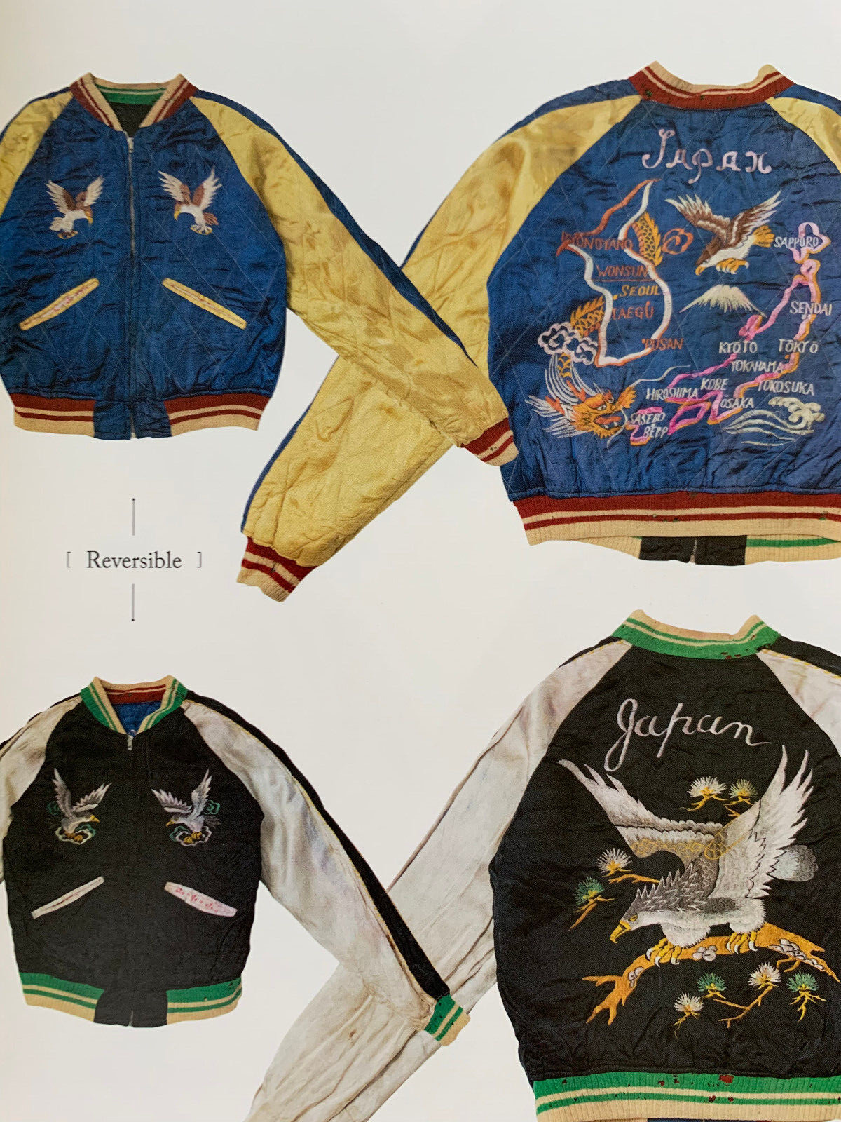 SUKA JACKET SUKAJAN Silk Polyester Jackets Post-War Japan FREE US Priority Mail!