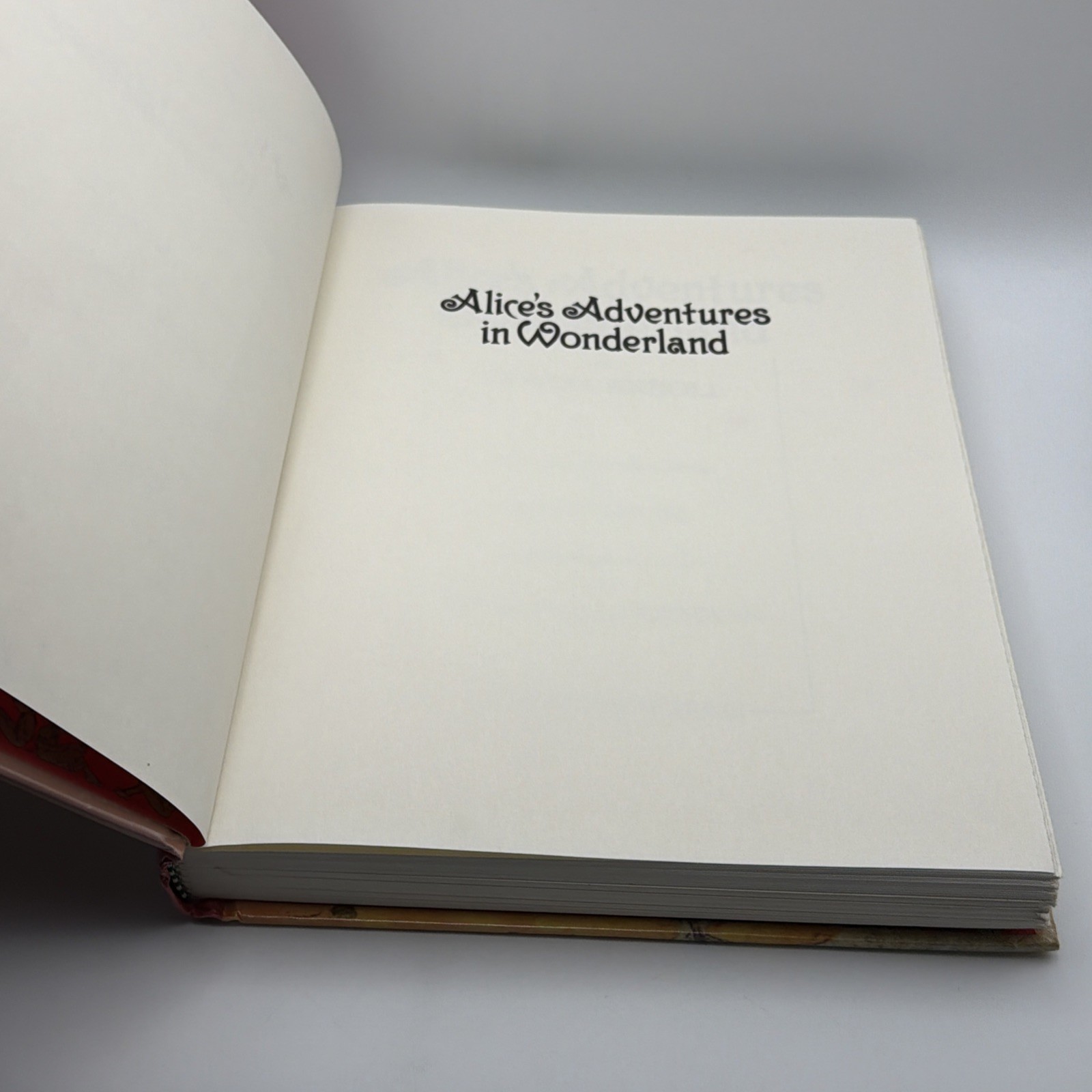 Vintage 1988 Alice’s Adventures in Wonderland by Lewis Carroll Hardcover Book