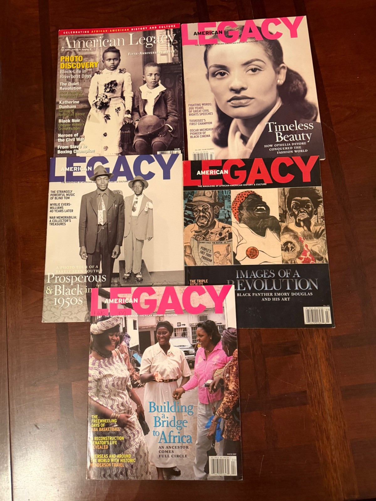 American Legacy Magazines – Lot Of 5 – Very Good