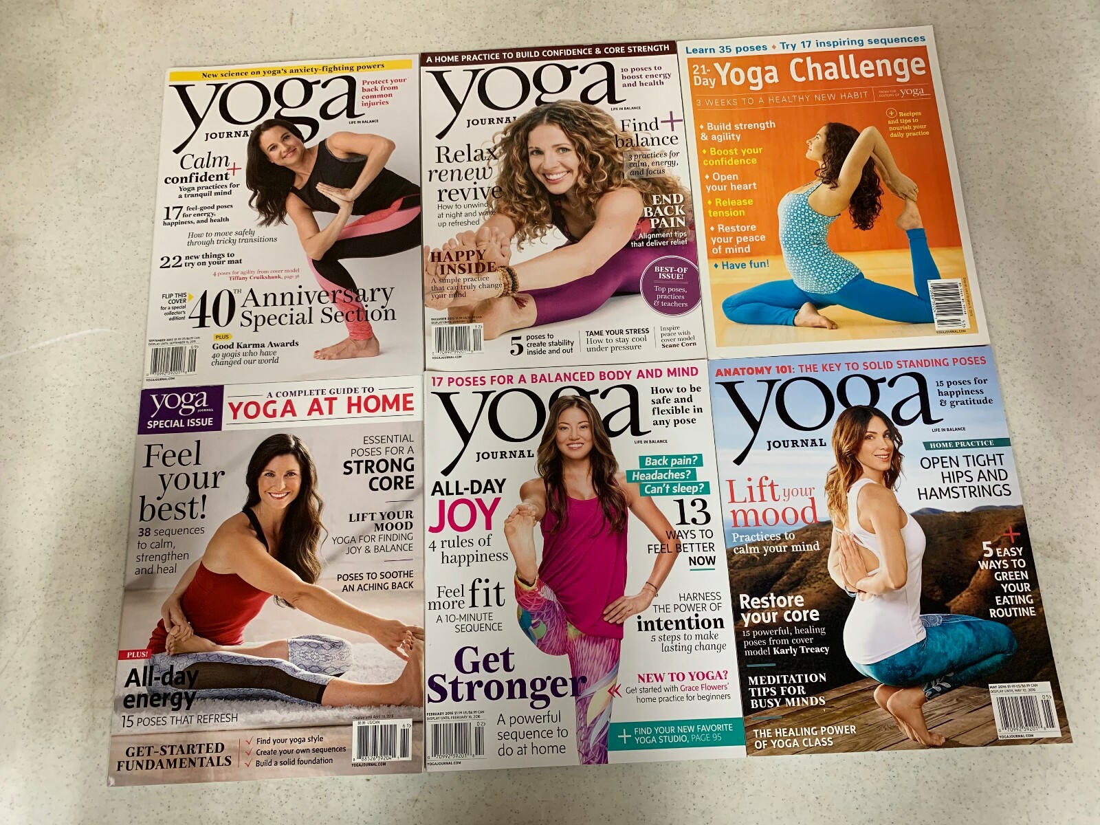 Yoga Journal Magazine YOUR CHOICE Choose the Issue(s) You Want! 2007-2019 LN
