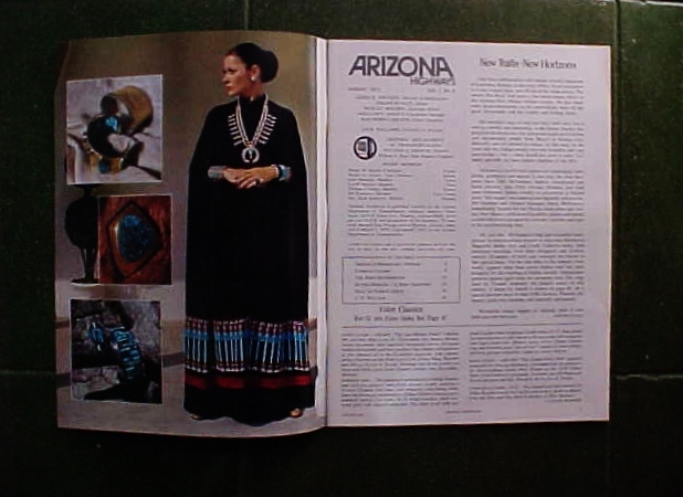 AZ HIGHWAYS AUGUST,1974-SUPERB SOUTHWEST JEWELRY ISSUE-CHARLES LOLOMA FEATURE