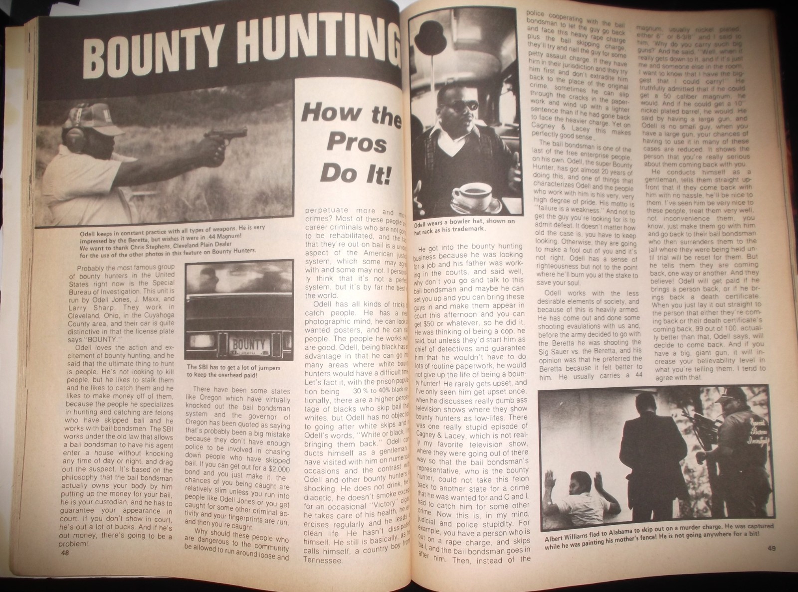 Rare Pistolero Magazine-Jul 1985-Shoot Da Fruit-McDonald’s Massacre-UZI Feature