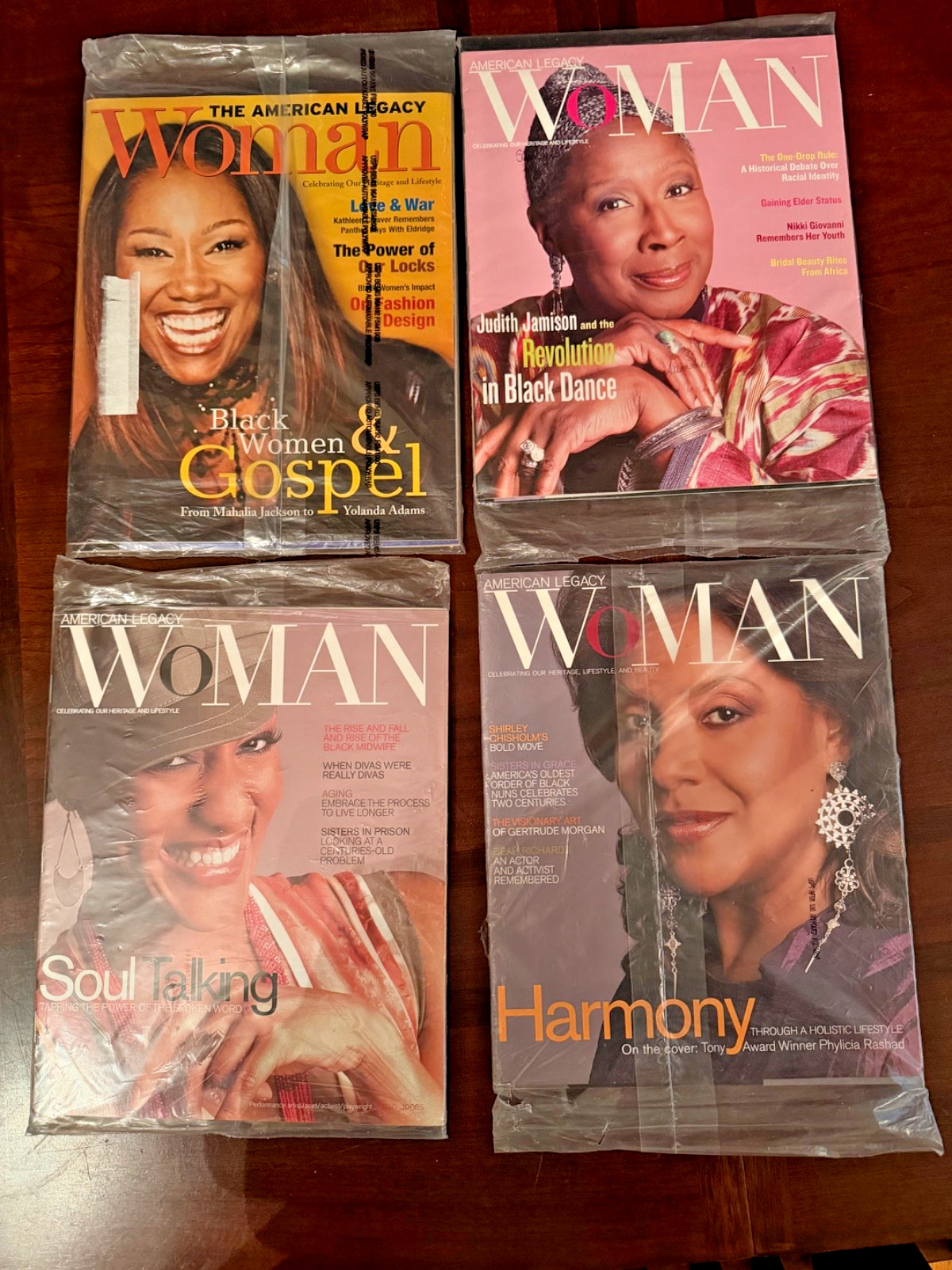 American Legacy & The American Legacy Woman Magazines – 4 Packs Of 2- Sealed