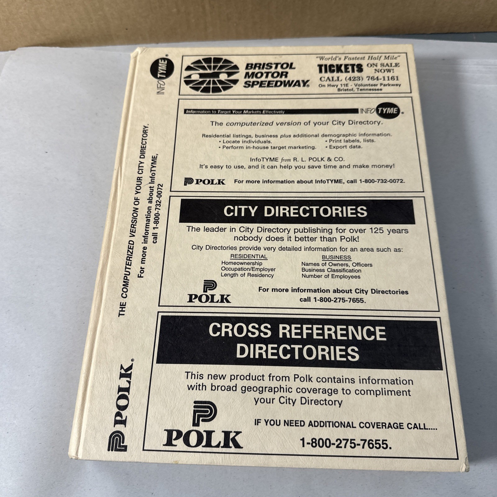 Bristol Virginia Tennessee City Directory Cross Reference Directory 1996 Polk