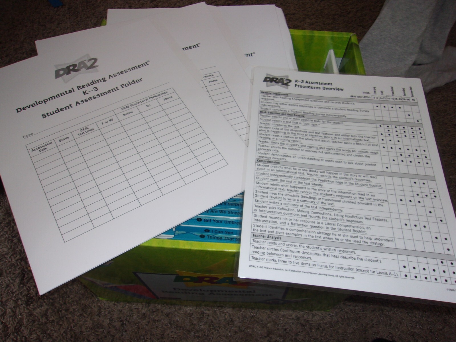 Pearson DRA2 Developmental Reading Assessment Grades K-3 Comprehensive Package
