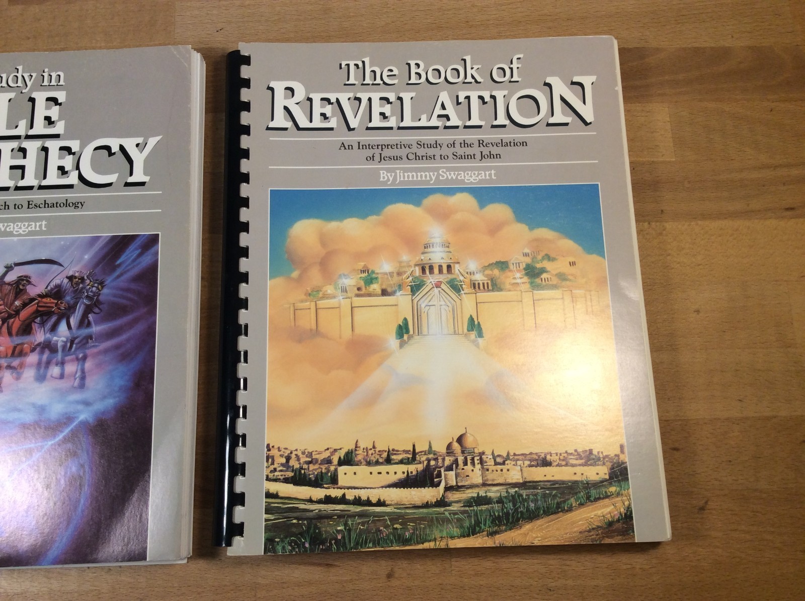 Lot of 2 Jimmy Swaggart Books, Study in Bible Prophecy, The Book of Revelation