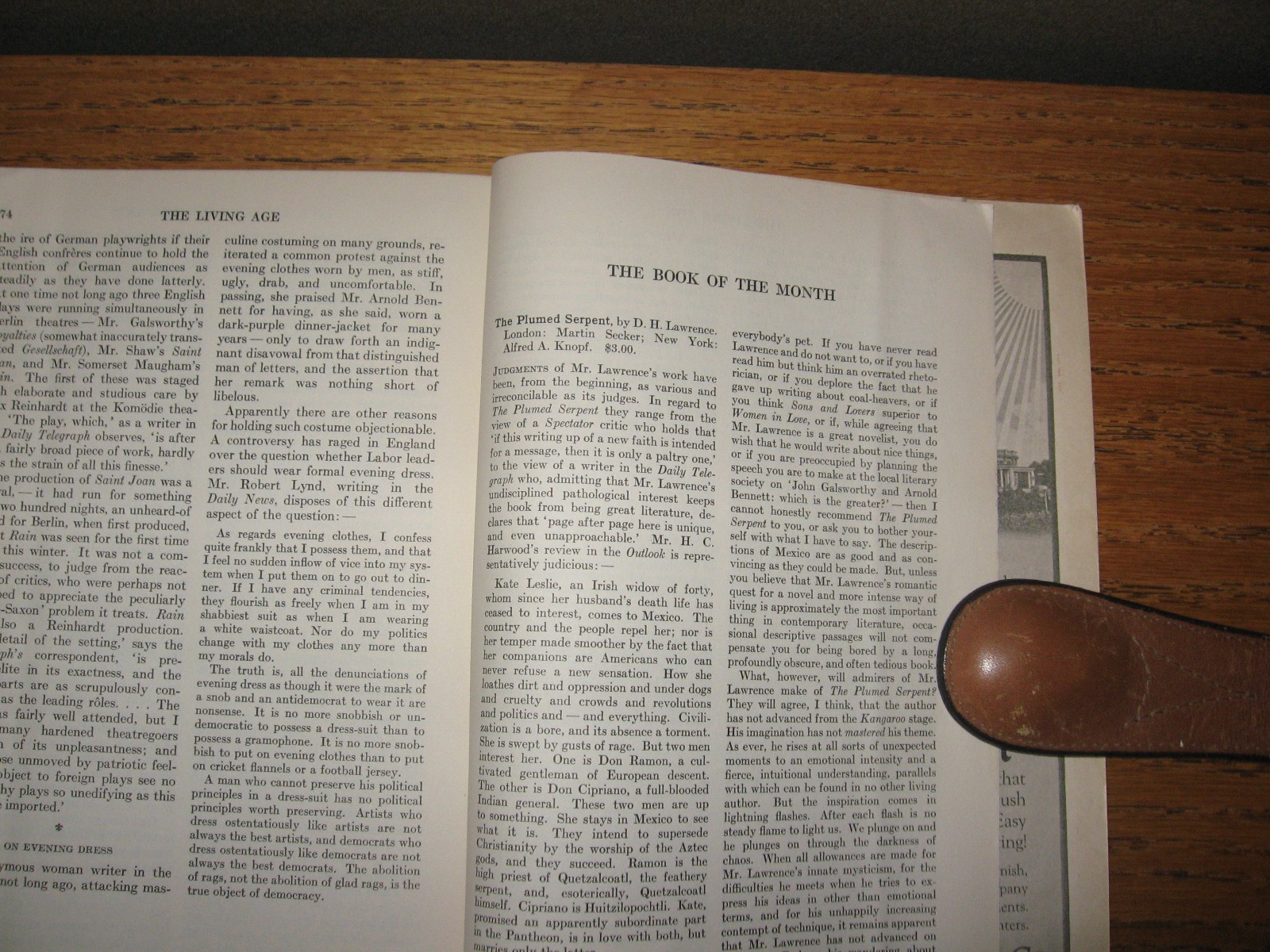 1926 Living Age 100th Birthday Present? Eric H.N. Gill, Edmund Blunden, Heifetz