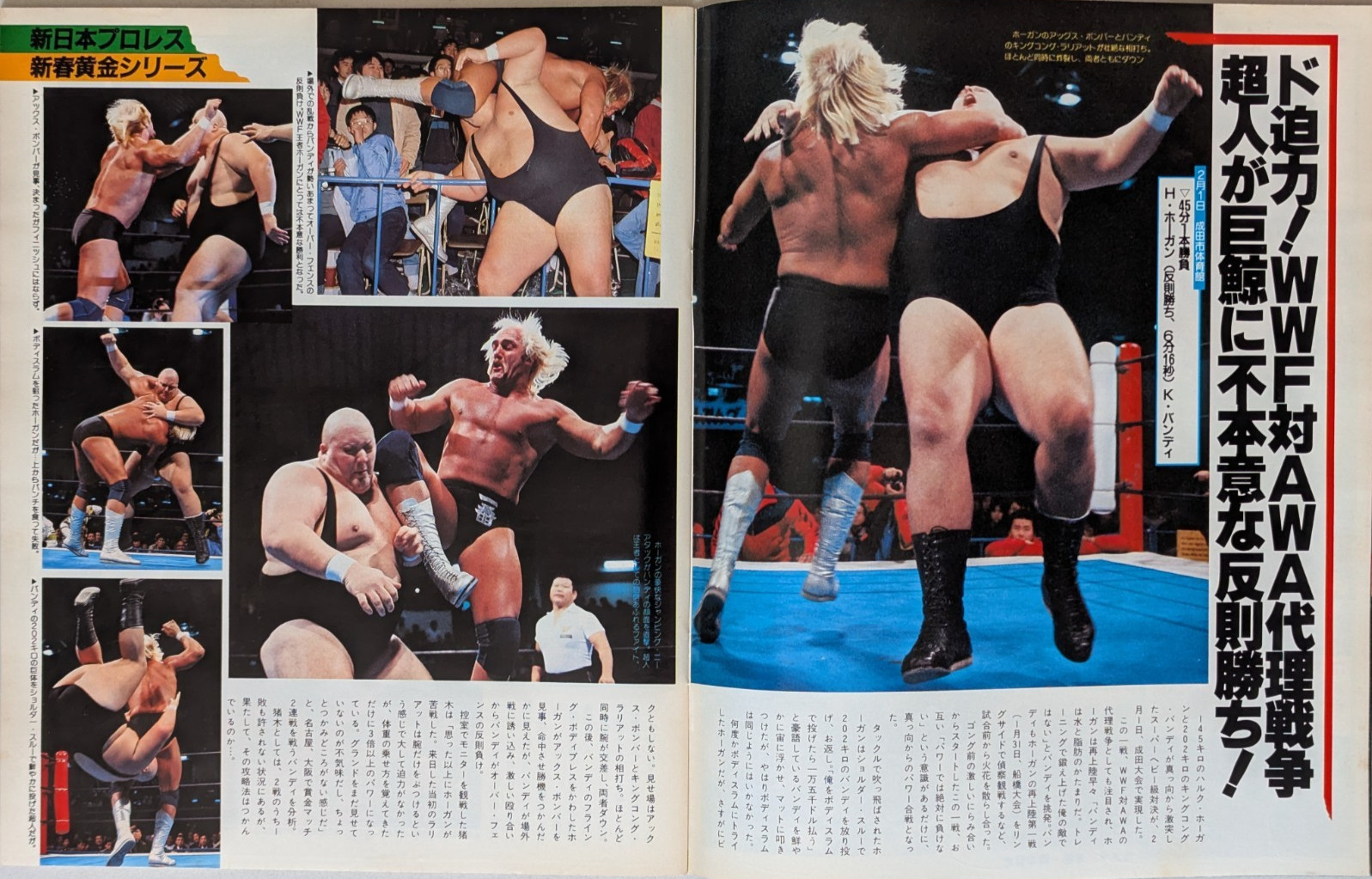 Weekly Gong 2/21/1985 Pro Wrestling Magazine