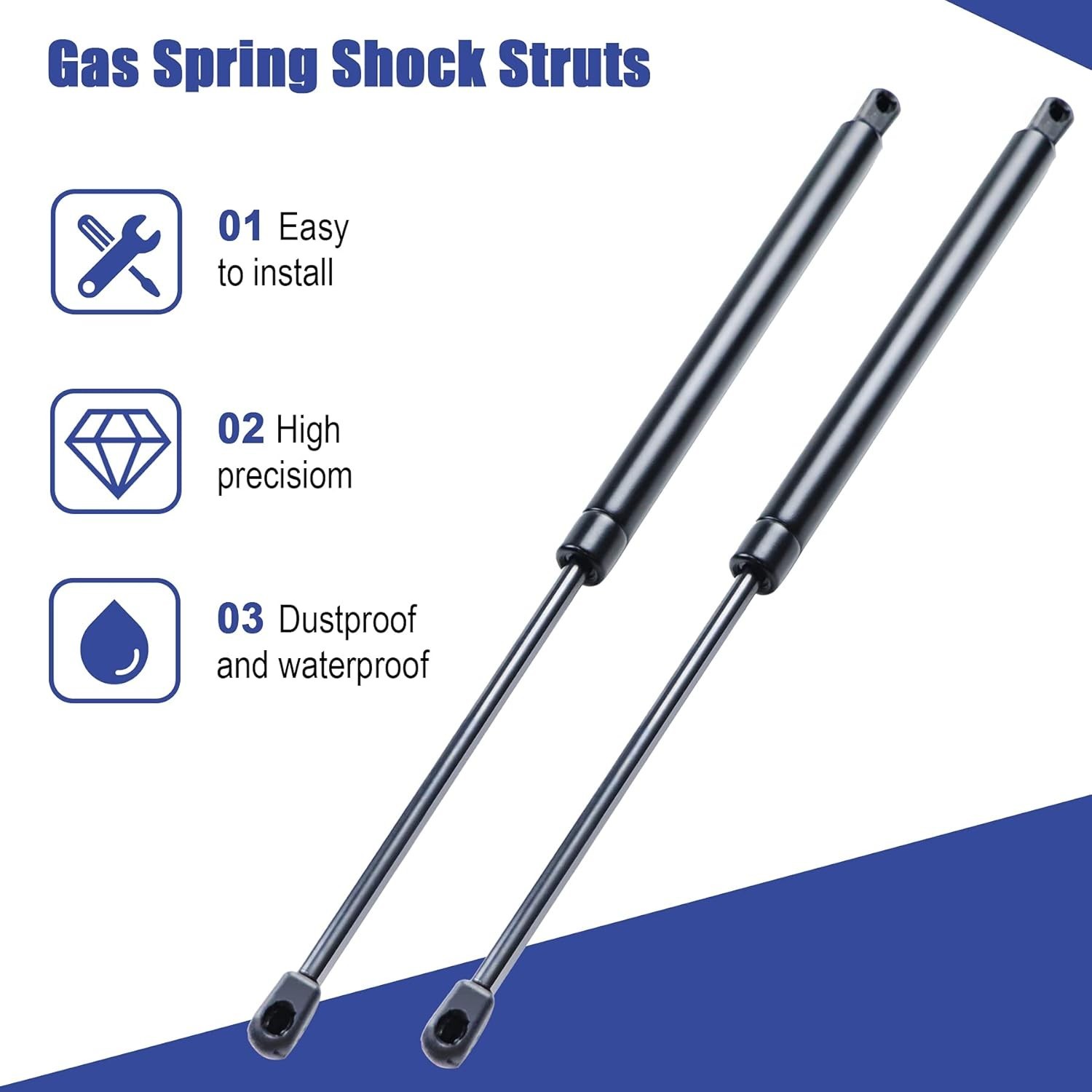 15″ 45Lbs/200N Universal Lift Supports Struts Gas Spring Shock Lid Stay Prop Re