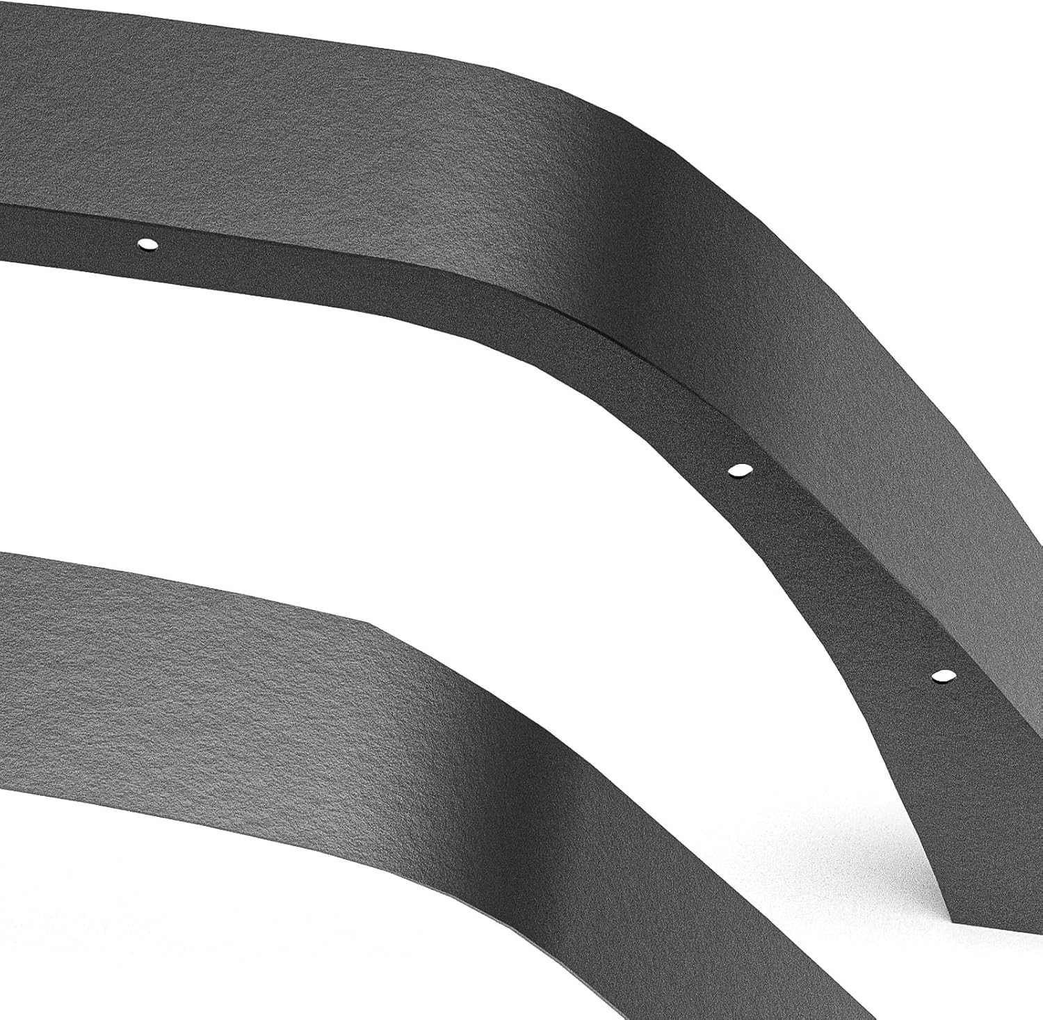 For JK Flat Style Front and Rear Fender Flares 4-Piece Combo Compatible with 200