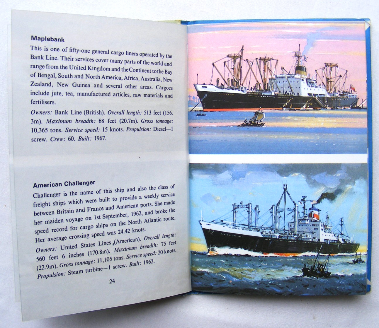 Ladybird Book – Merchant Ships – Recognition 584 -1st Edition- VGC +FREE COVER+