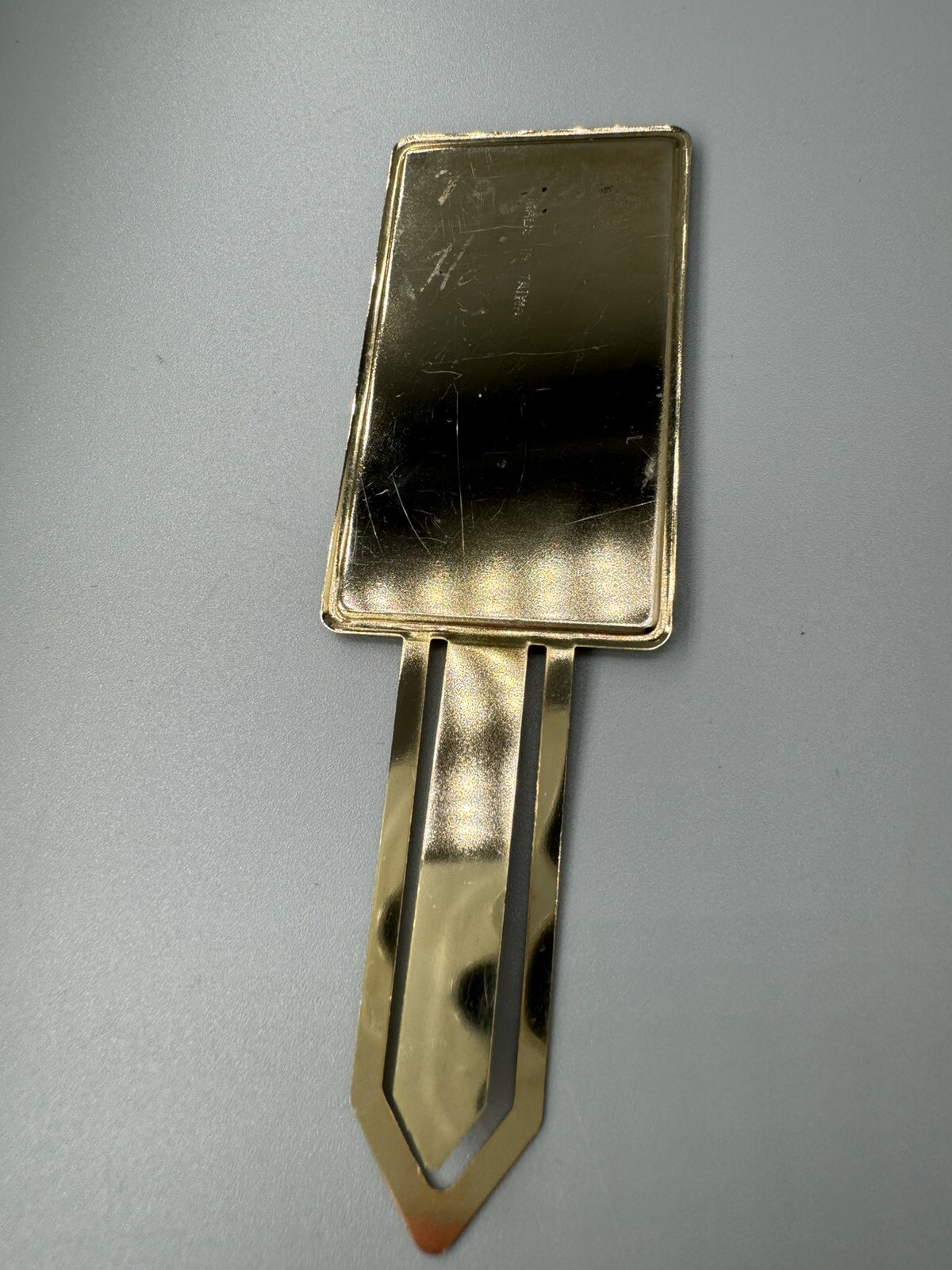 Bookmark Slip-on Floral Enamel & Metal Picture Frame Look Gold Tone