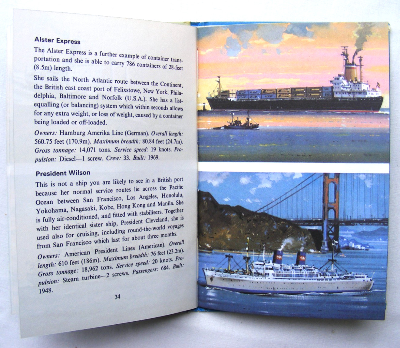 Ladybird Book – Merchant Ships – Recognition 584 -1st Edition- VGC +FREE COVER+