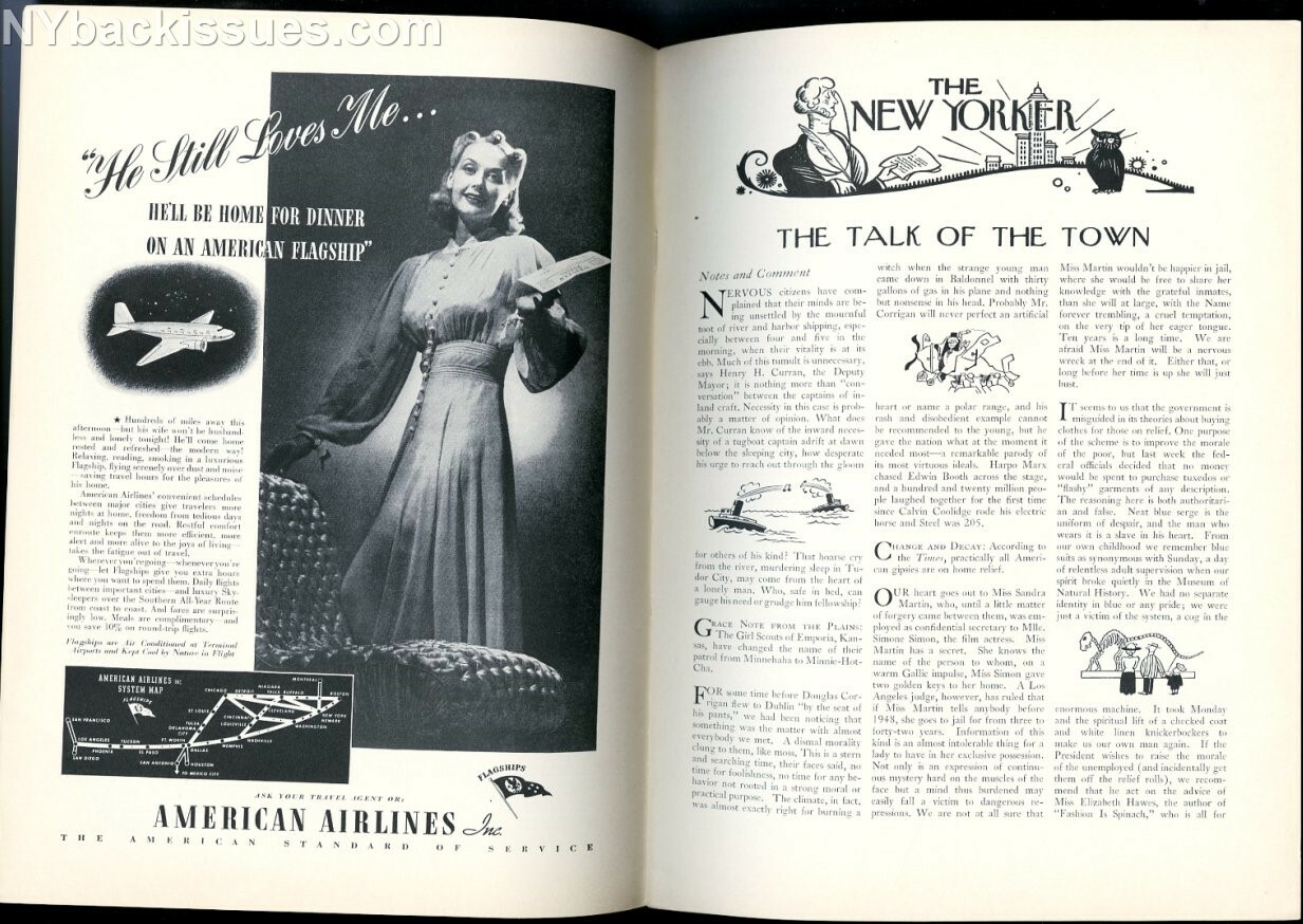 New Yorker magazine July 30 1938 Wolcott Gibbs Charles Angoff VERY FINE