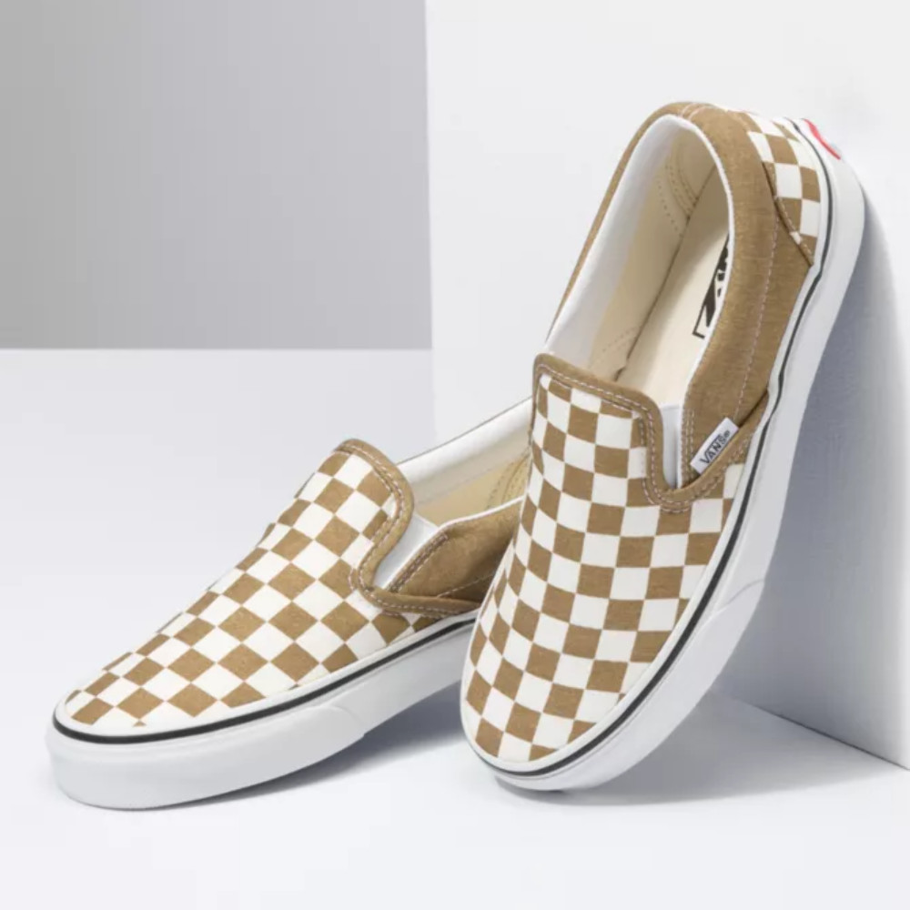 Vans Checkerboard Classic Slip-On Bronze Age Lurex Sparkle/True White VN0A33TB9E