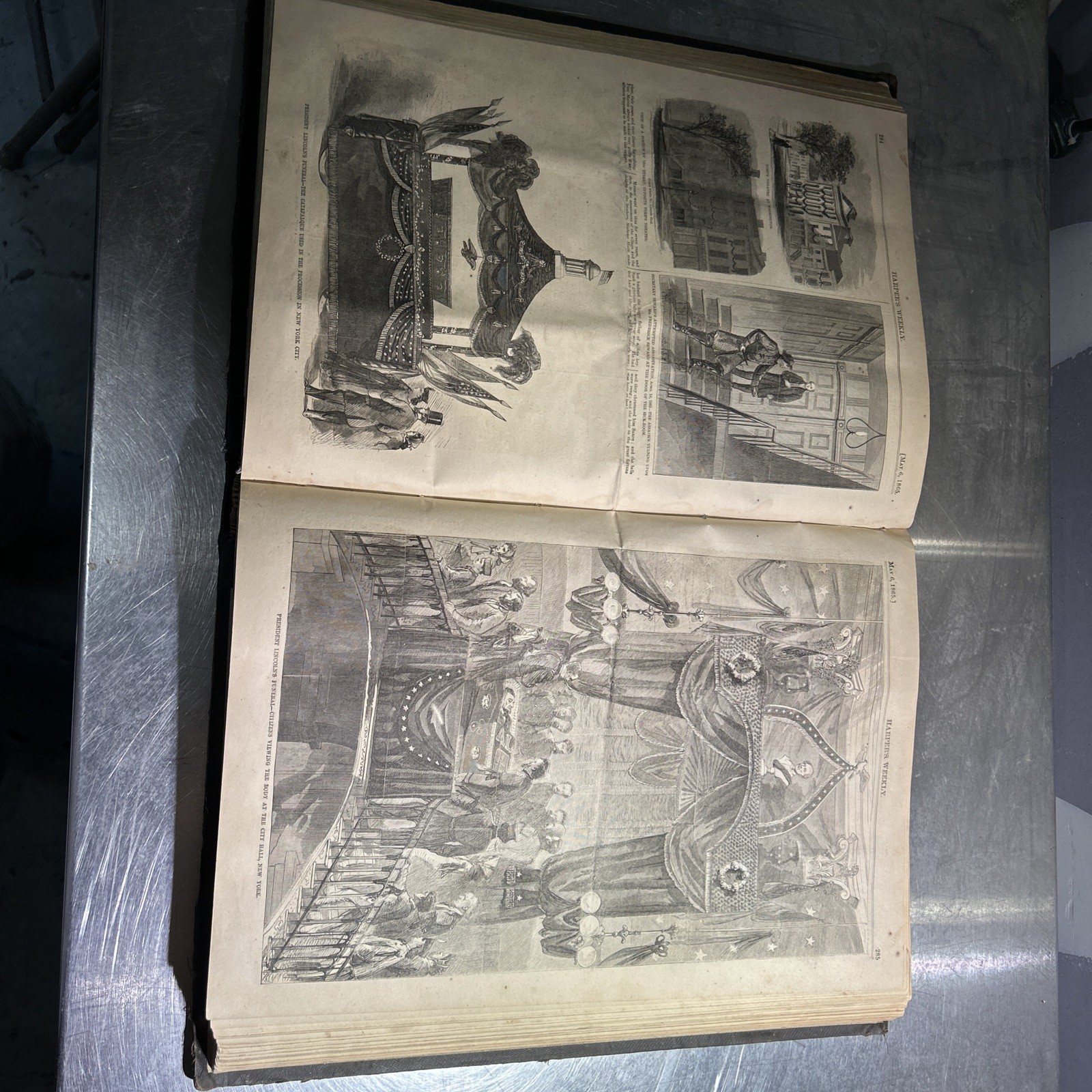 Harper’s Weekly Bound Volume IX Full Year 1865 Civil War Lincoln Assassination