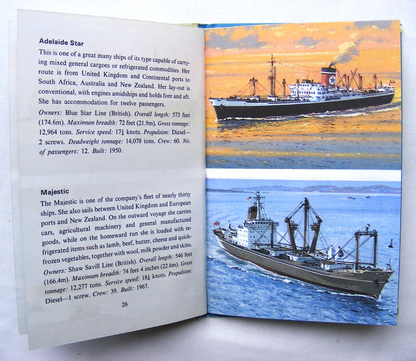 Ladybird Book – Merchant Ships – Recognition 584 -1st Edition- VGC +FREE COVER+
