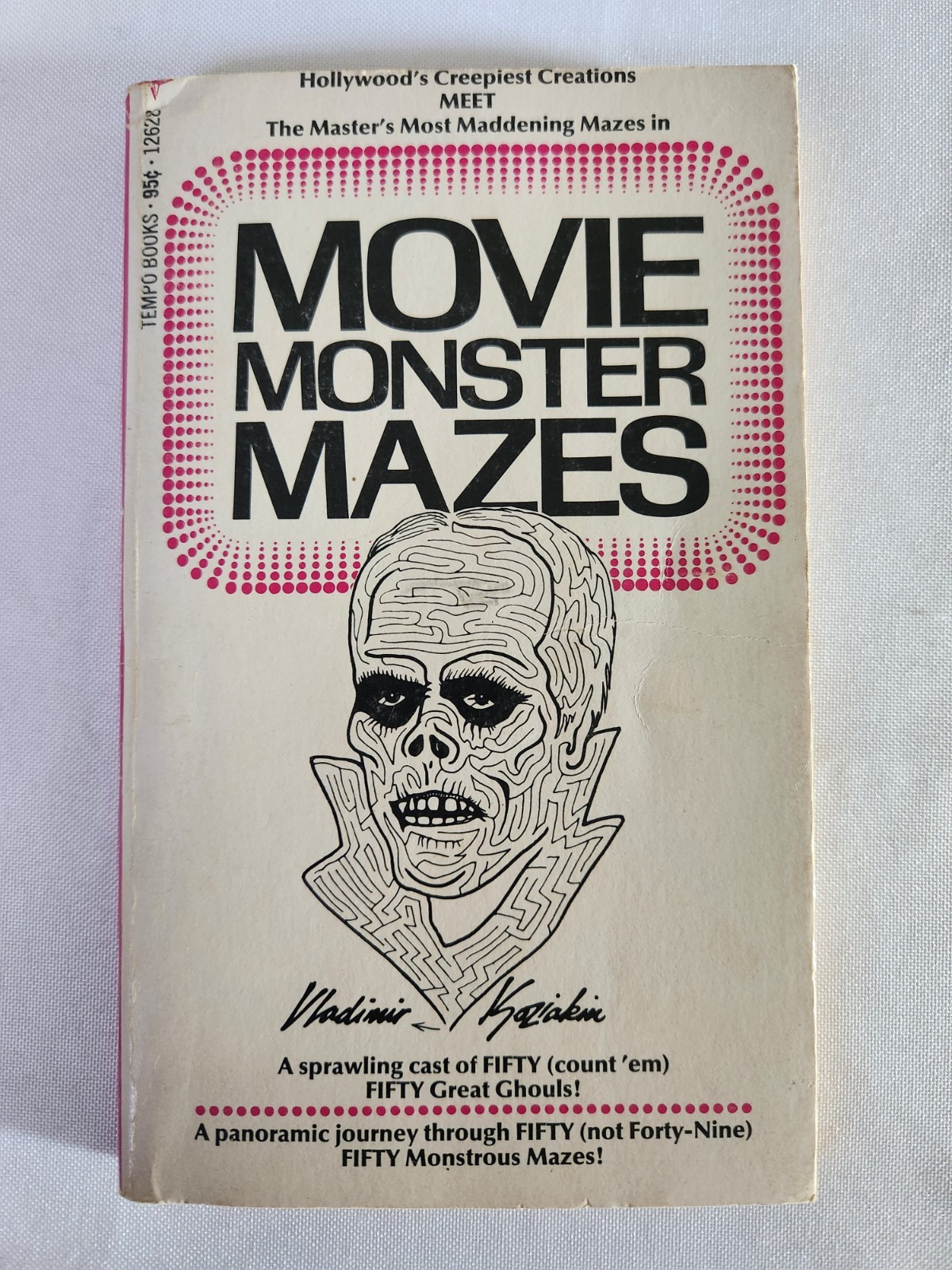 Movie Monster Mazes Paperback Book By Vladimir Koziakin 1976 Horror Halloween