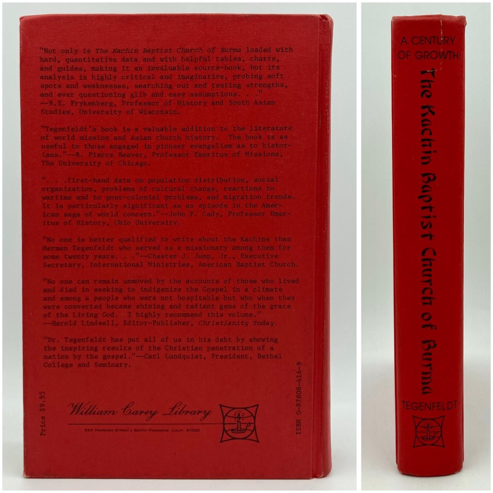 *Signed by son* A Century of Growth – Herman Tegenfeldt (William Carey, 1974)