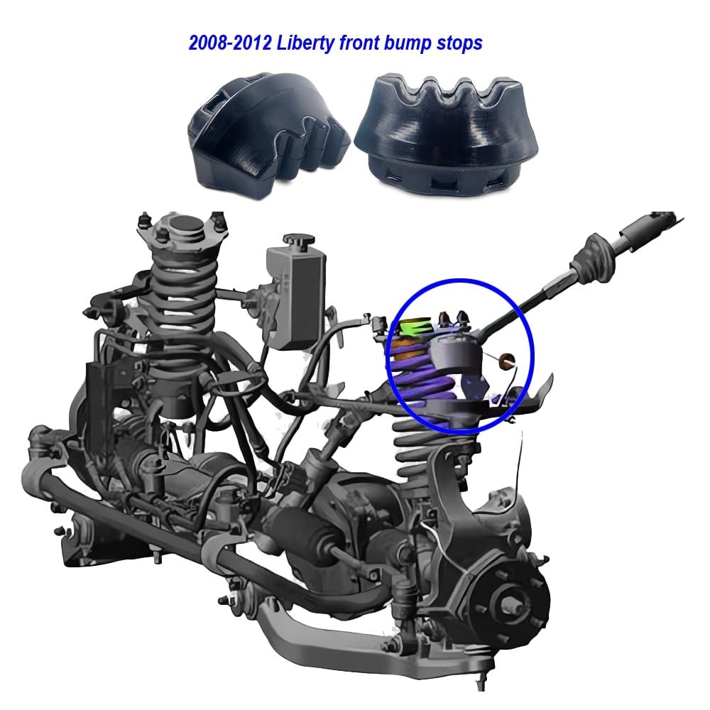 Front & Rear Bump Stops for Jeep Liberty 2008-2012 KK – Durable Suspension Upgra