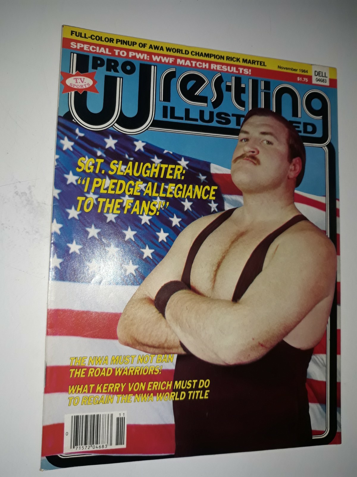 Pro Wrestling Illustrated November 1984 Magazine Sgt. Slaughter Rick Martel PWI