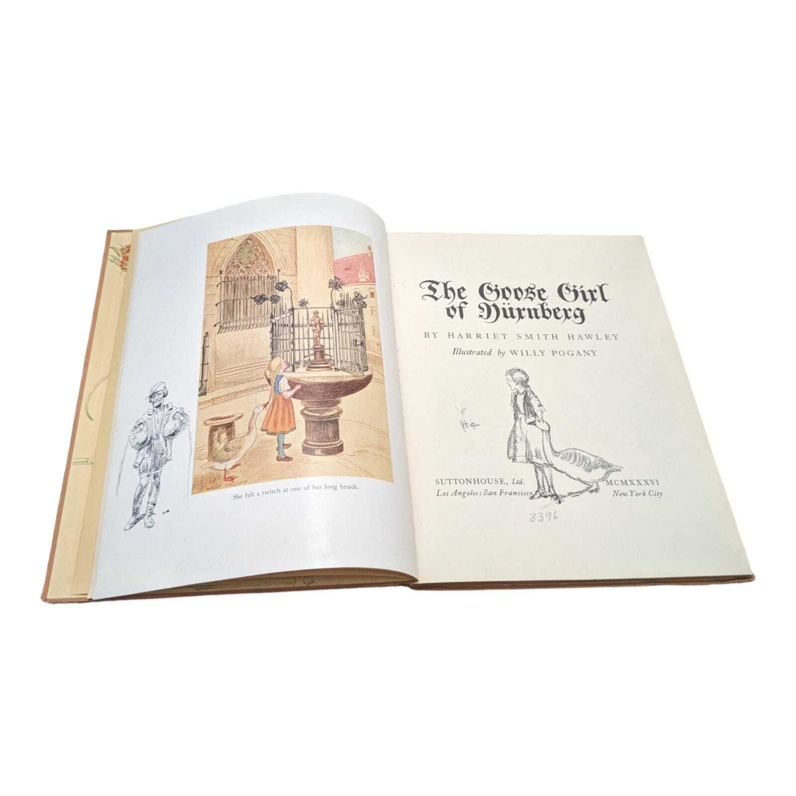 1935 The Goose Girl of Nurnberg First Edition Harriet Smith Hawley Illustrated