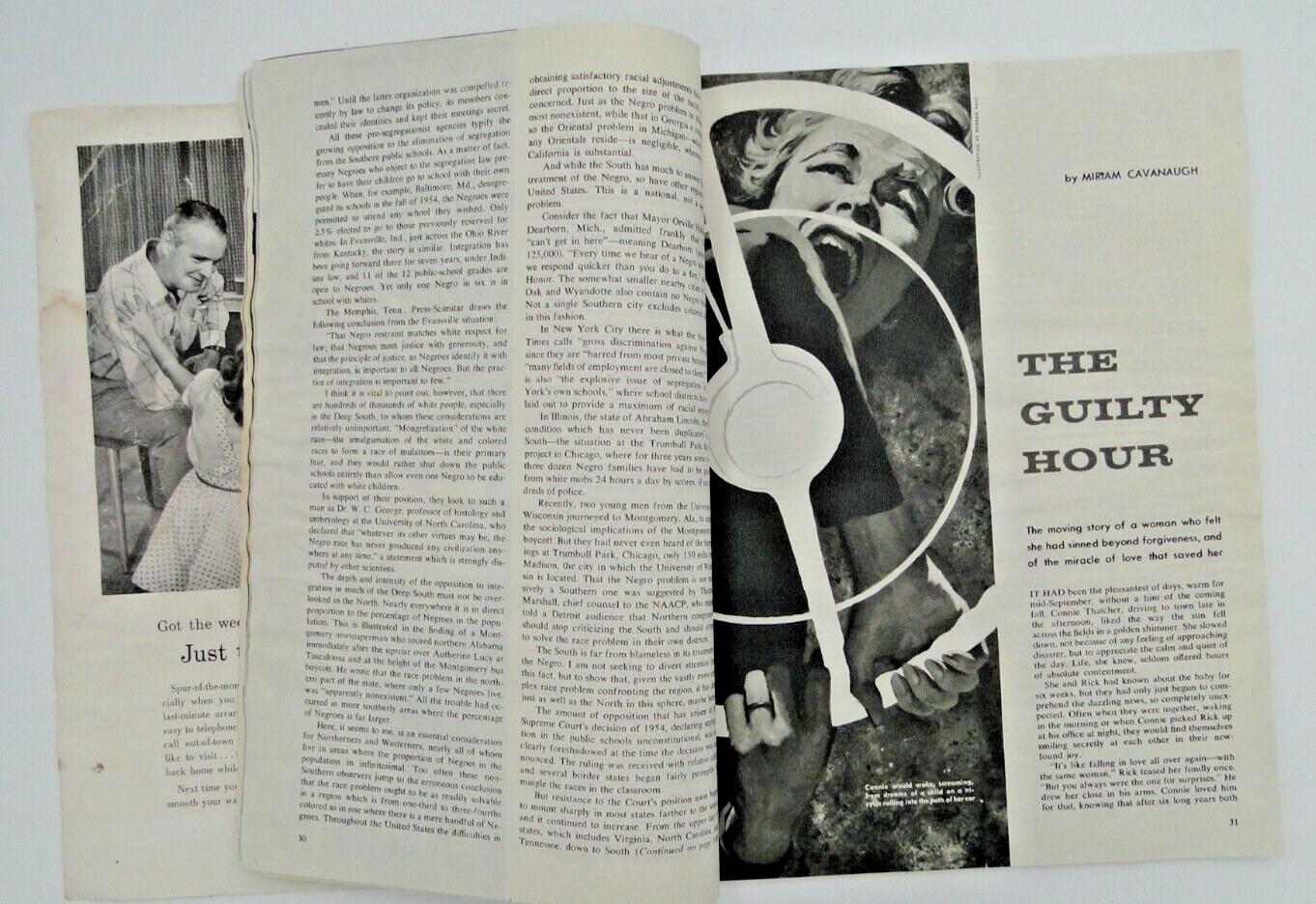 The American Magazine August 1956 School Crisis in Dixie by V. Dabney 2 Novels