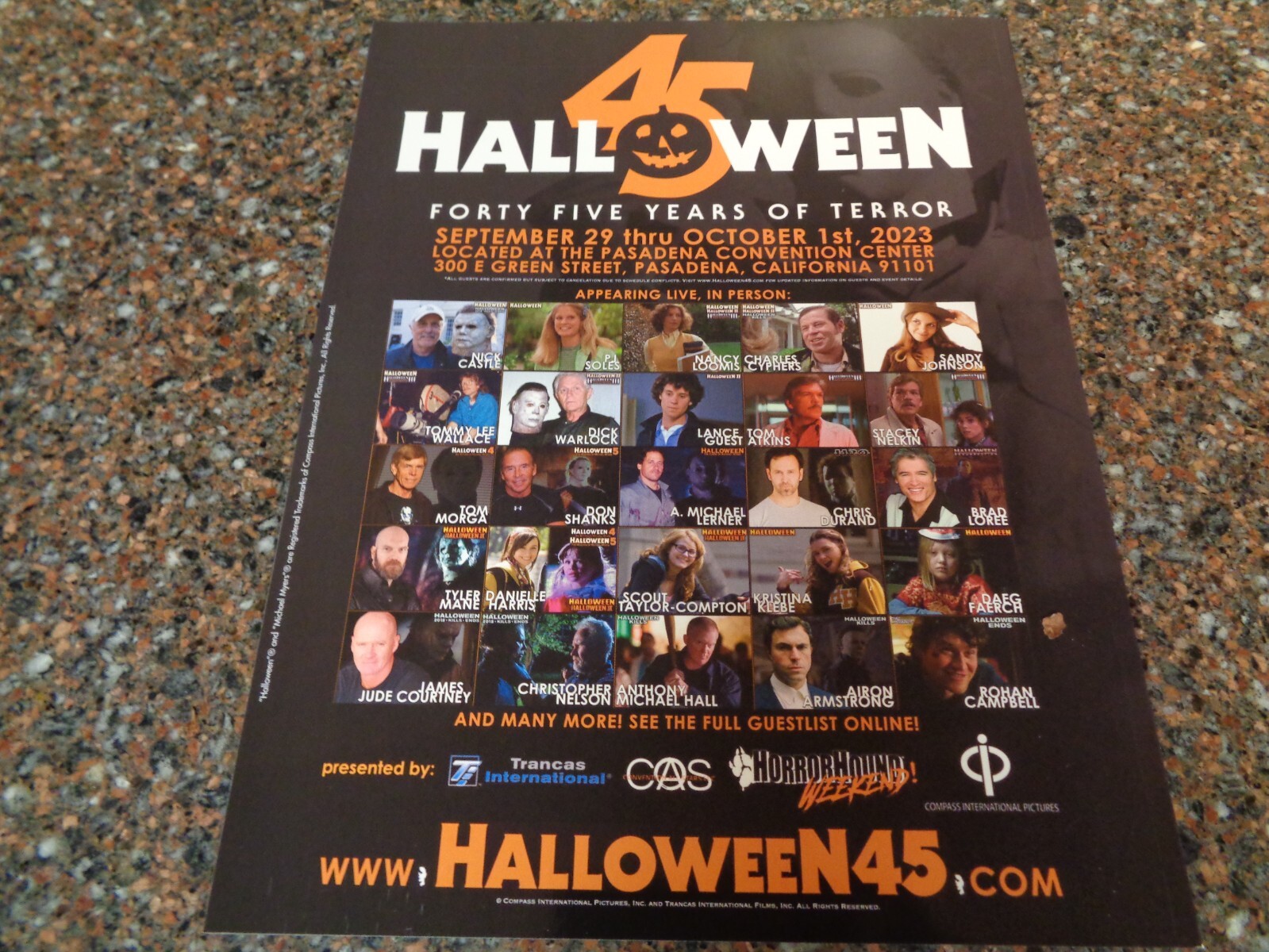 Horror Hound 2023 Tribute to Halloween 45th Anniversary One Shot Magazine New