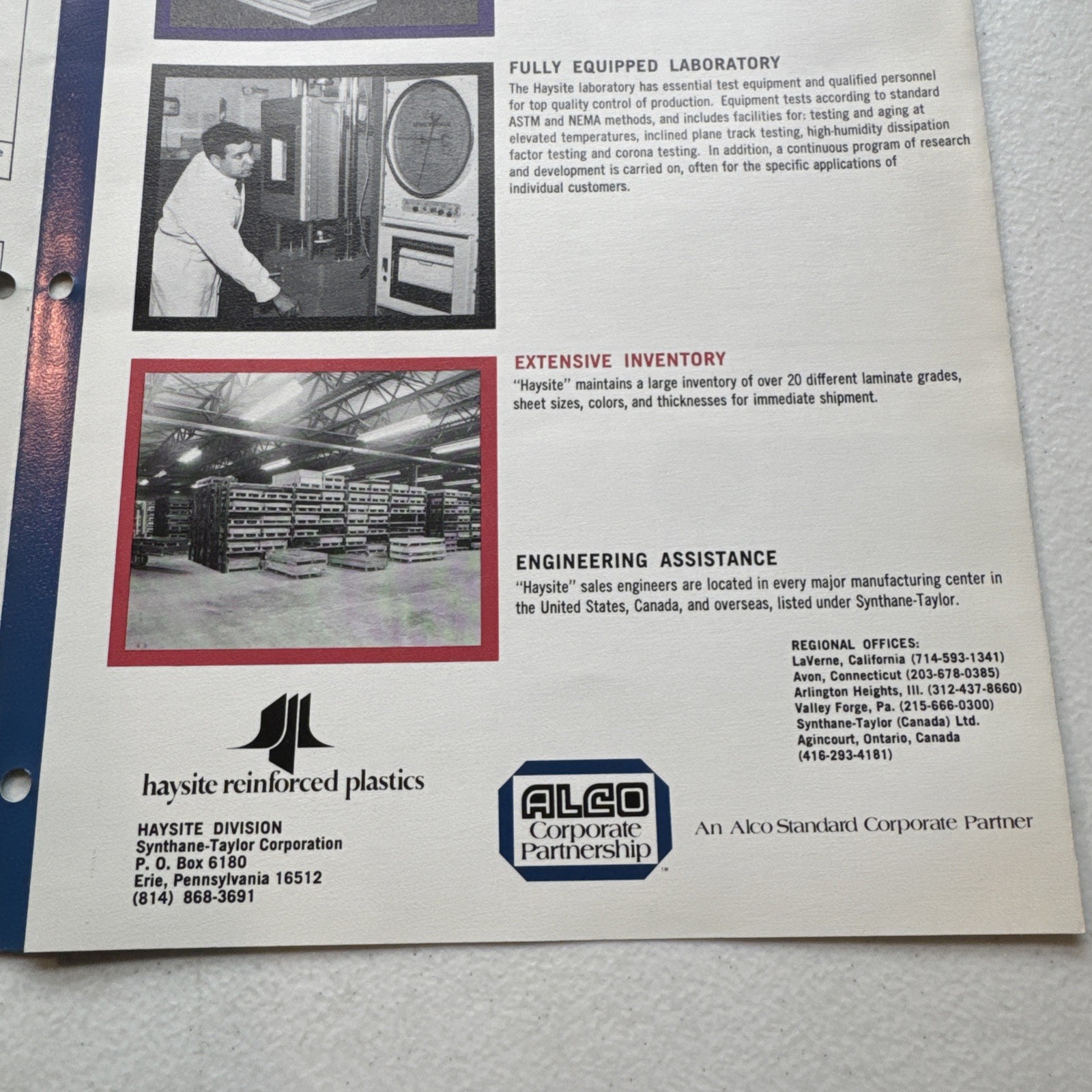 Haysite Reinforced Plastics Polyester Glass Laminate Sheet Design Data Guide