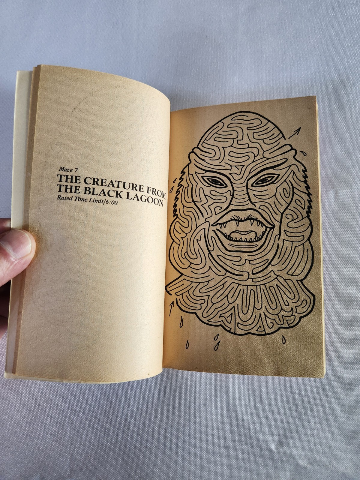 Movie Monster Mazes Paperback Book By Vladimir Koziakin 1976 Horror Halloween