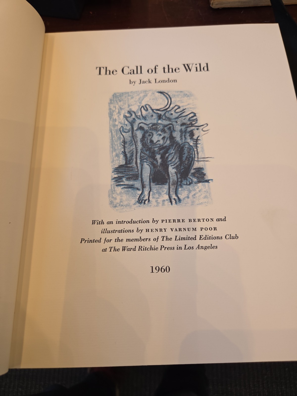 Limited Editions Club The Call of the Wild Jack London 1960 Illustrated Plaid