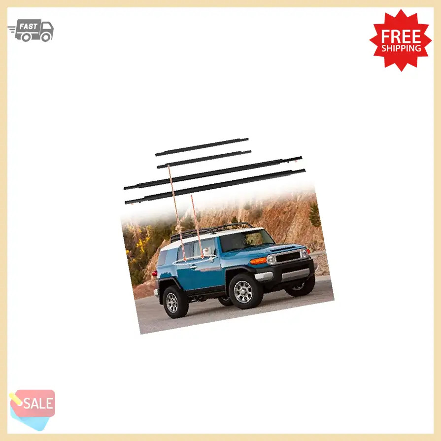 Door Window Moulding Trim Front Rear Seal Outside Belt Weatherstrip Compatible w