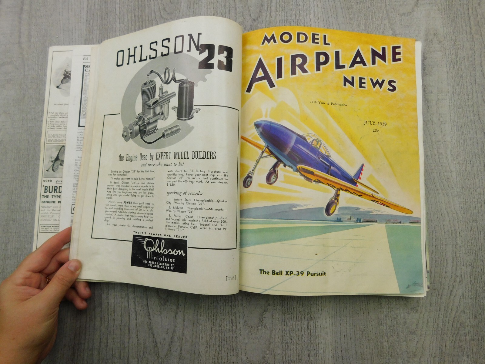MODEL AIRPLANE NEWS FEB JUN JUL AUG 1939 Planes WII Boeing Vintage Magazine Lot