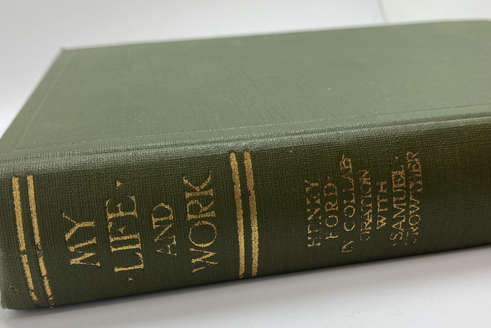 Henry Ford 1924 My Life And Work Biography Autobiography Hardcover Green Cloth