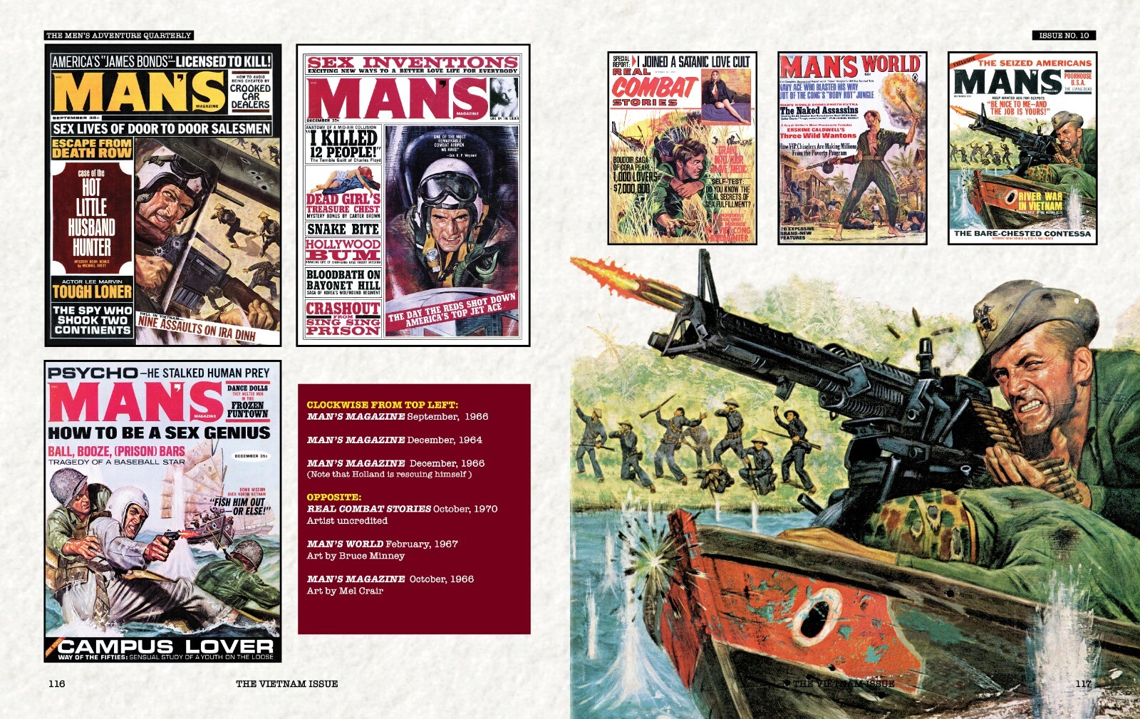 MEN’S ADVENTURE QUARTERLY #10, the Vietnam War Issue, full color edition