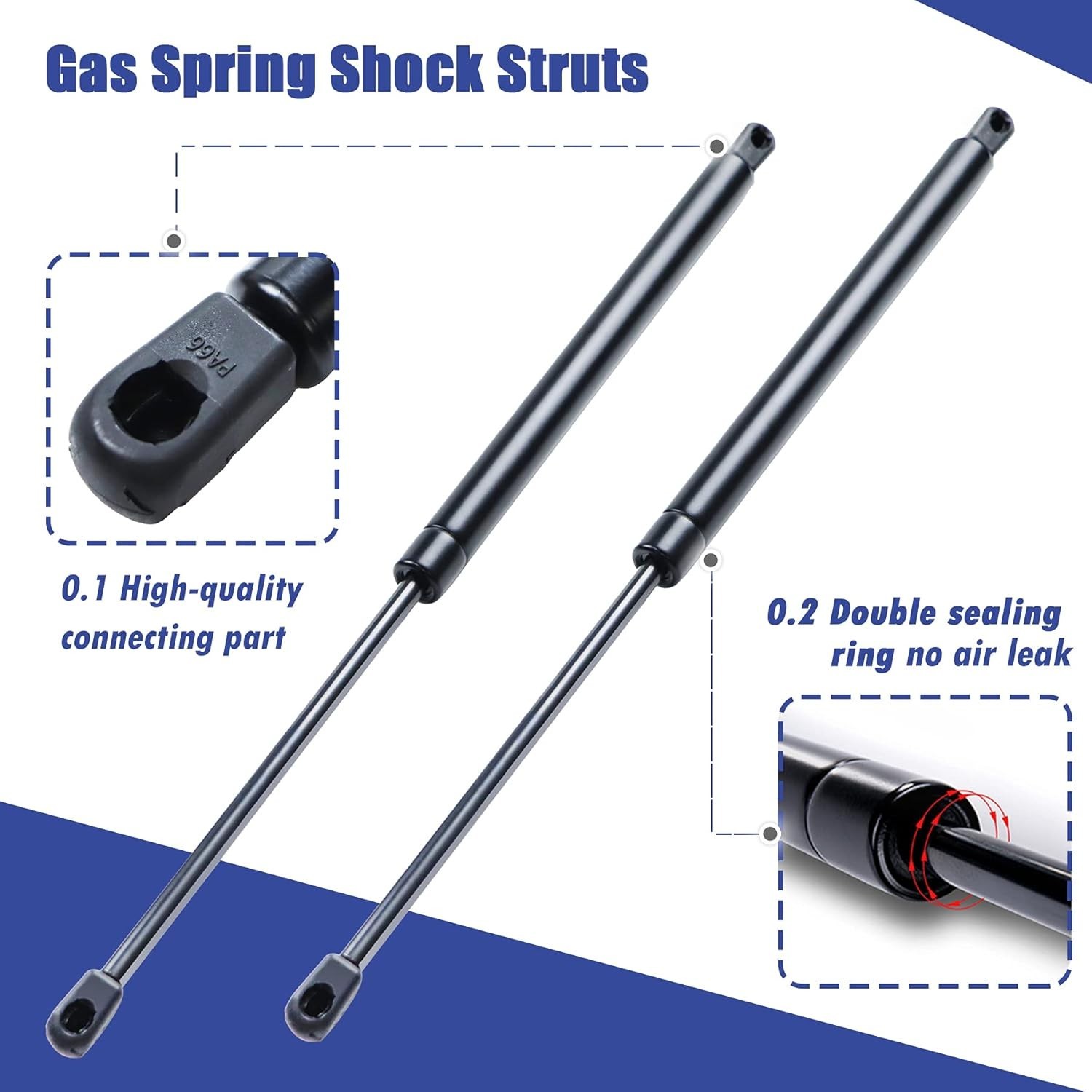 15″ 45Lbs/200N Universal Lift Supports Struts Gas Spring Shock Lid Stay Prop Re
