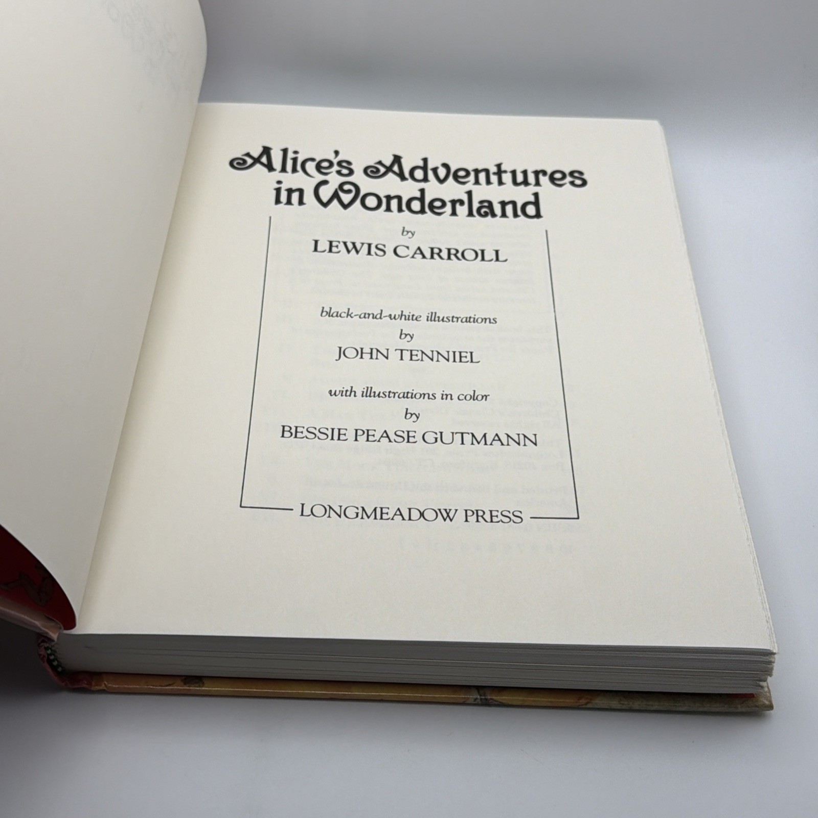 Vintage 1988 Alice’s Adventures in Wonderland by Lewis Carroll Hardcover Book