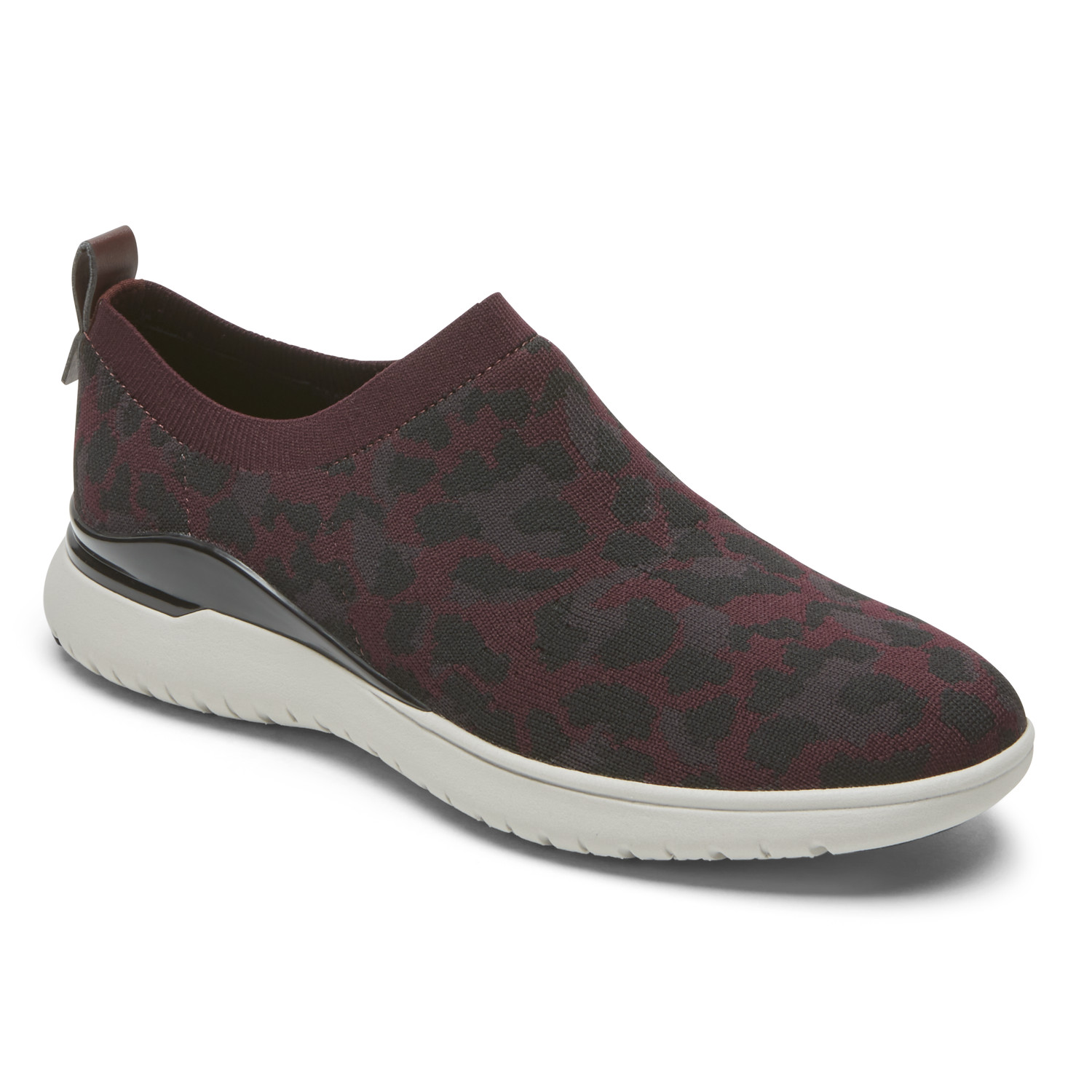 Rockport Women’s Total Motion Sport High Slip-On Oxblood Leopard CI6863